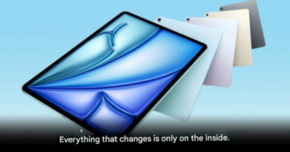 Apple iPad and iPad Air lineup showcasing redesigned internals and Apple Intelligence features