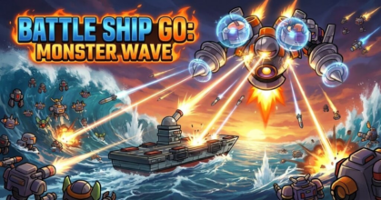 Battle Ship Go Monster Wave battleship combat against sea monsters