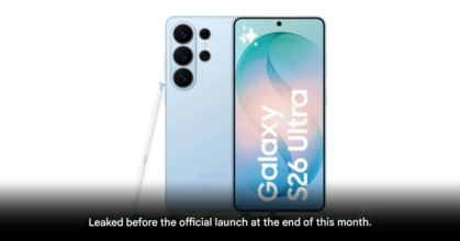 Leaked images of Samsung Galaxy S26 series showing full design and color options