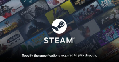 Steam review system update showing PC hardware specifications