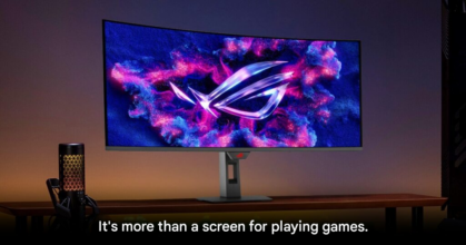 ASUS ROG gaming monitor with built-in Google TV and cloud gaming support