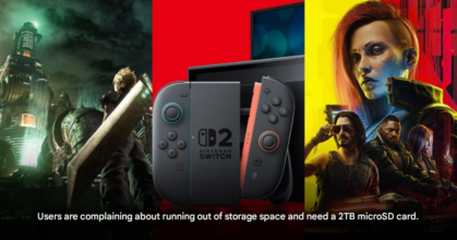 Nintendo Switch 2 storage