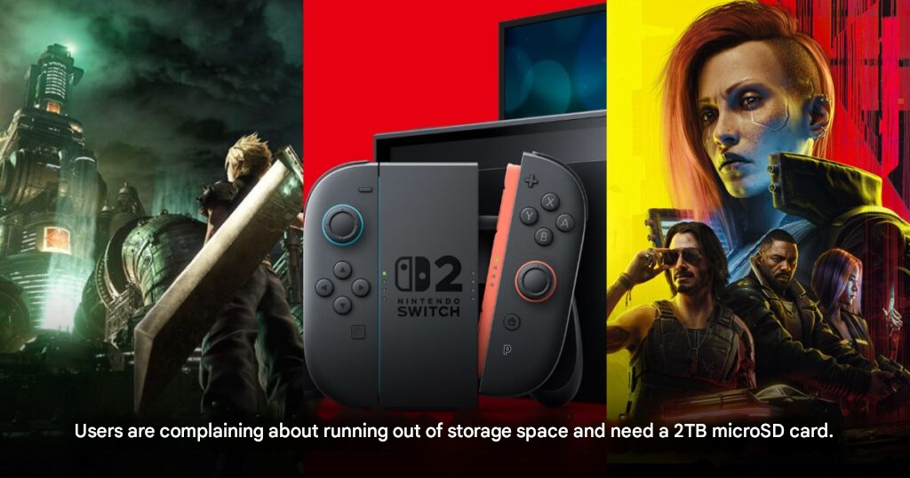 Nintendo Switch 2 storage