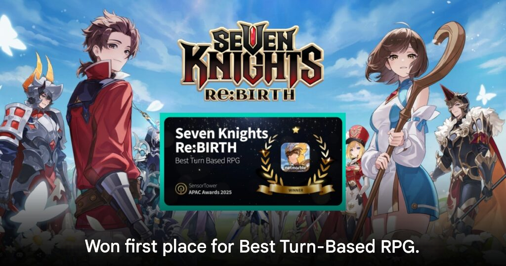 Seven Knights Re:BIRTH Sensor Tower APAC Awards
