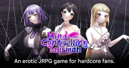 Mind-Control Talisman erotic JRPG character art and Steam gameplay visuals