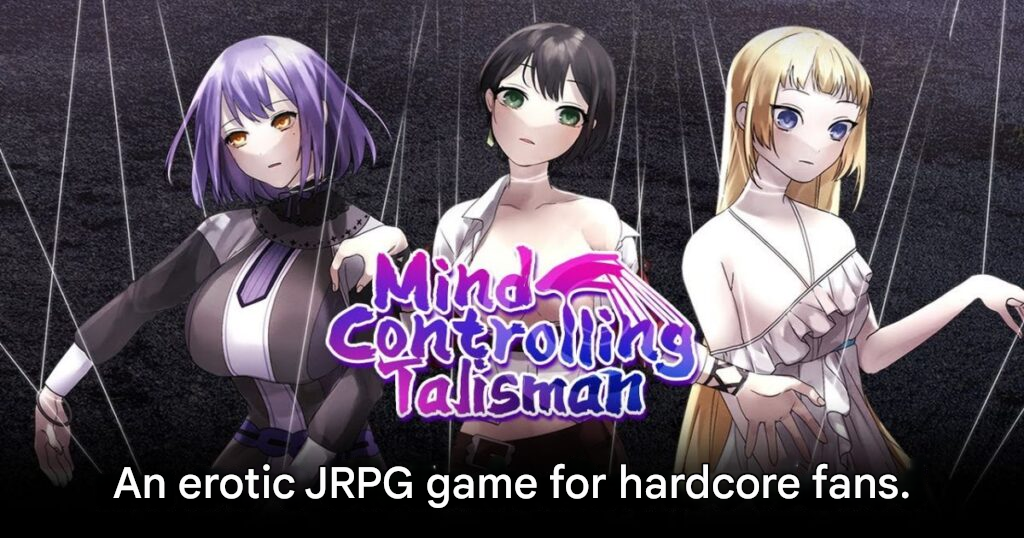 Mind-Control Talisman erotic JRPG character art and Steam gameplay visuals