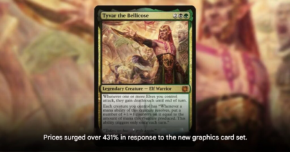 Tyvar the Bellicose Magic the Gathering card associated with Elf Typal decks